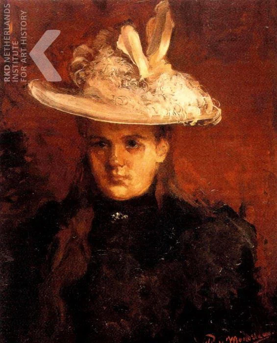 Ritratto della regina Wilhelmina (1880 - 1962) come una principessa datato 1896, Museo Nazionale Paleis Het Loo, Apeldoorn